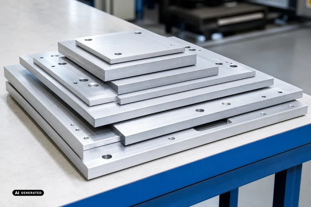 Maßgenaue Aluminiumplatten in verschiedenen Größen